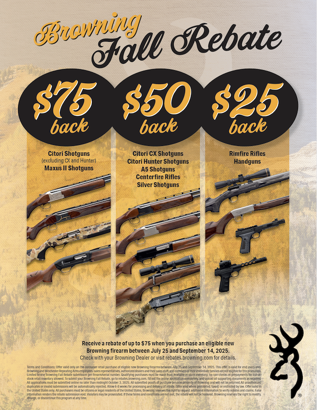2025 Browning Fall Rebate