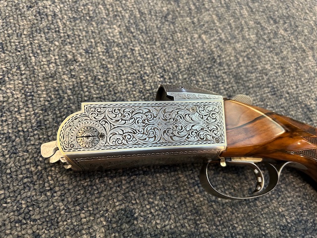 Krieghoff Gold Plantation Scroll 12ga. 32" two barrel tube set Sporting Clays gun. - Image 8